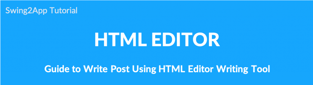 HTML Editor Writing – Support