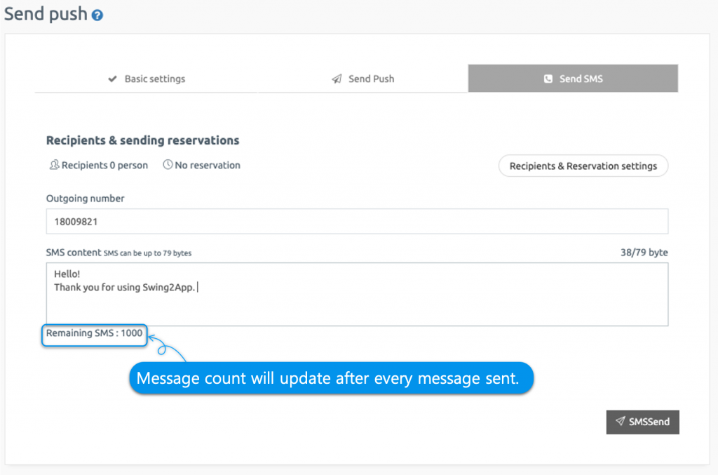 How to Use 1000 SMS Tickets Support