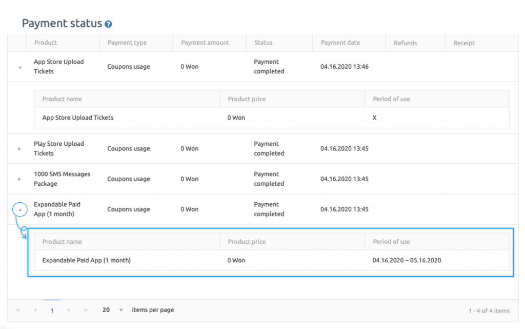 Payment-How to use my payment status – Support